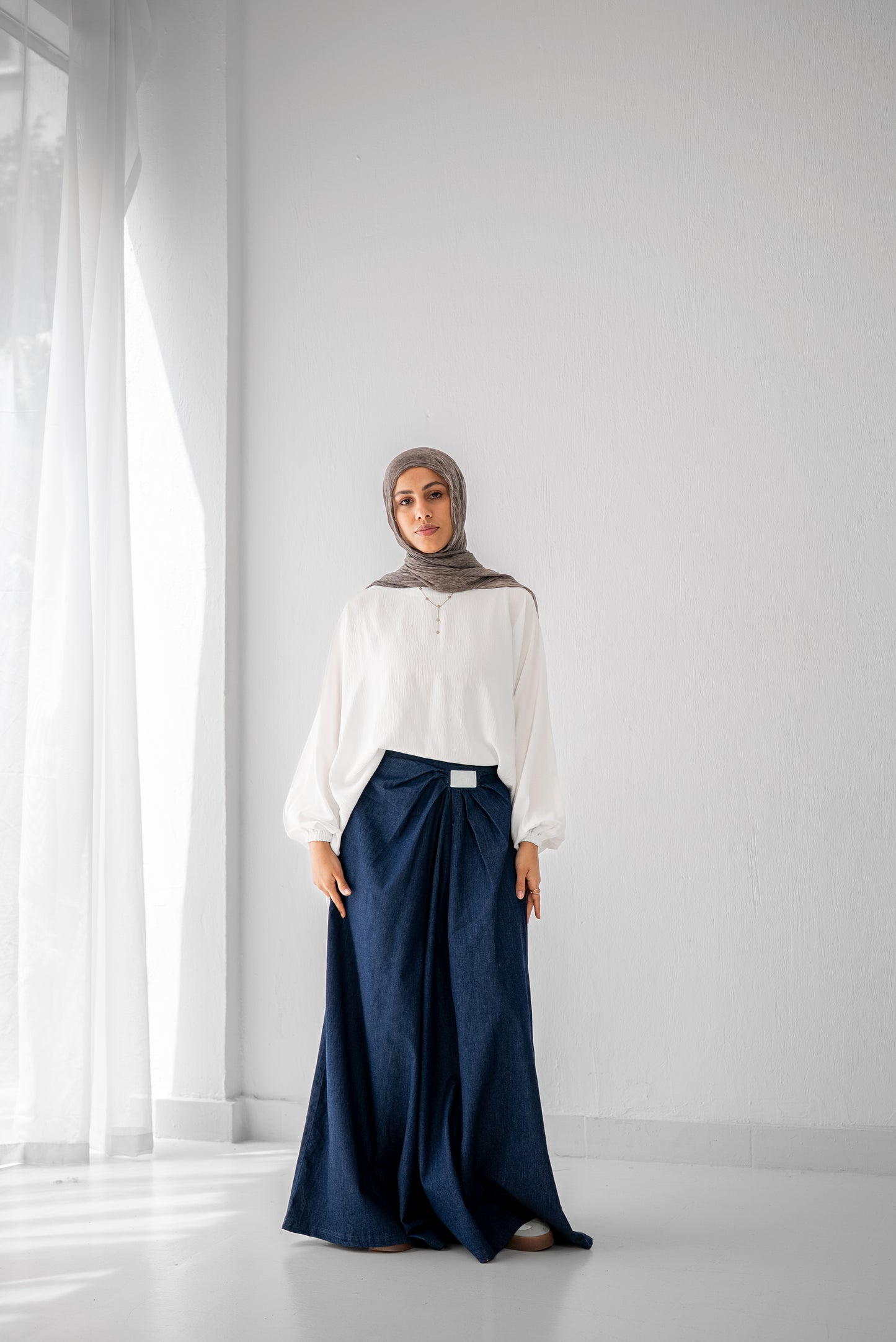 Denim Drape - Washed Blue