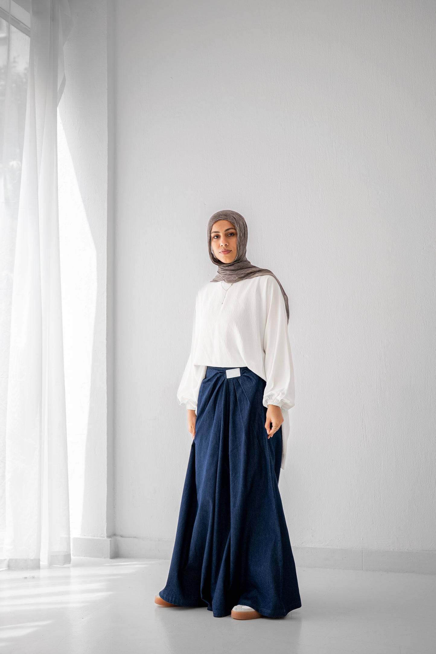 Denim Drape - Washed Blue