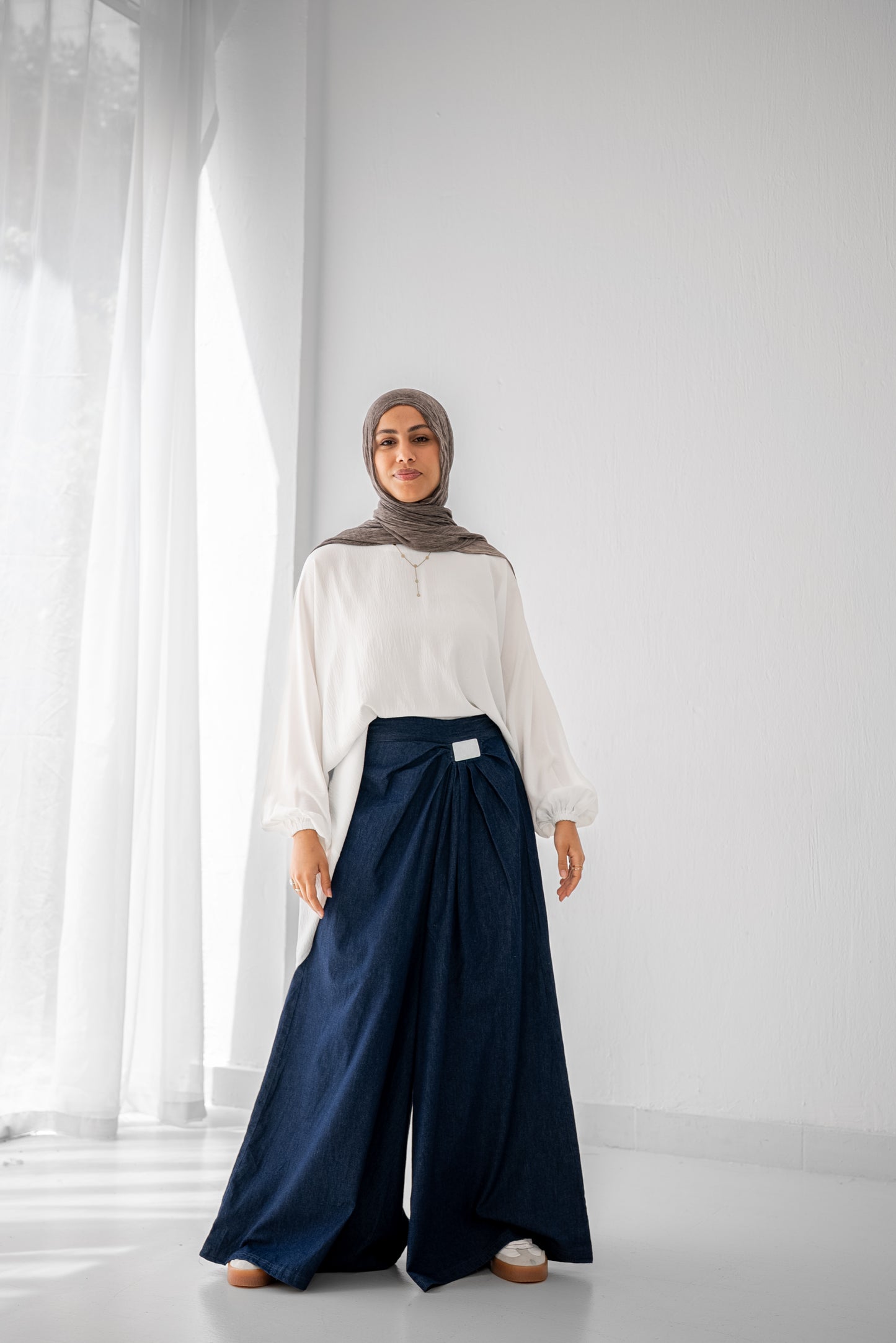 Denim Drape - Washed Blue