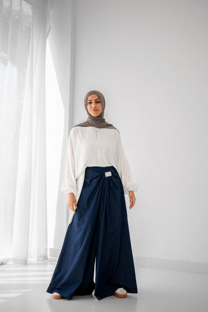 Denim Drape - Washed Blue