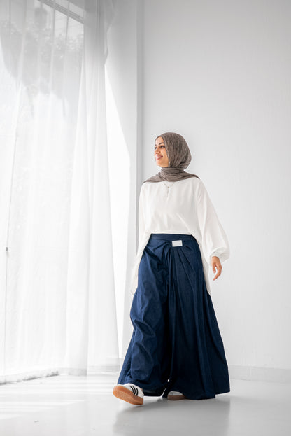 Denim Drape - Washed Blue