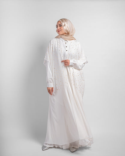 Cloche Cardigan * Stars - White