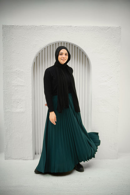 Pleats Perfection - Emerald Green