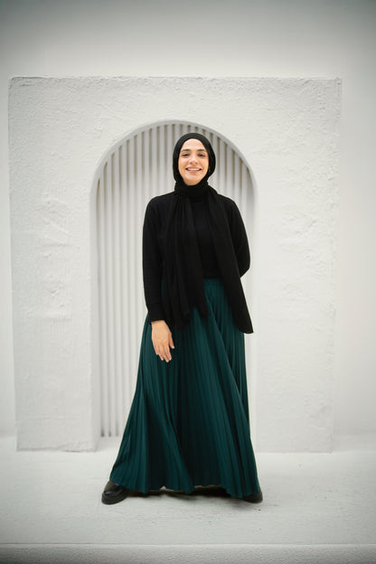 Pleats Perfection - Emerald Green