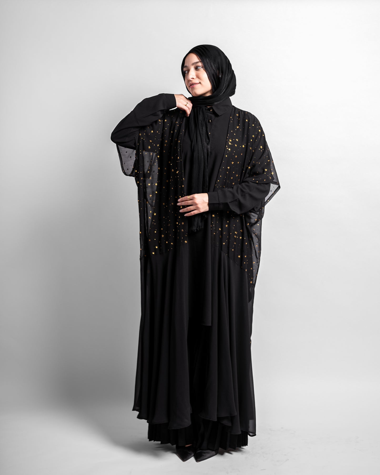 Cloche Cardigan * Stars - Black