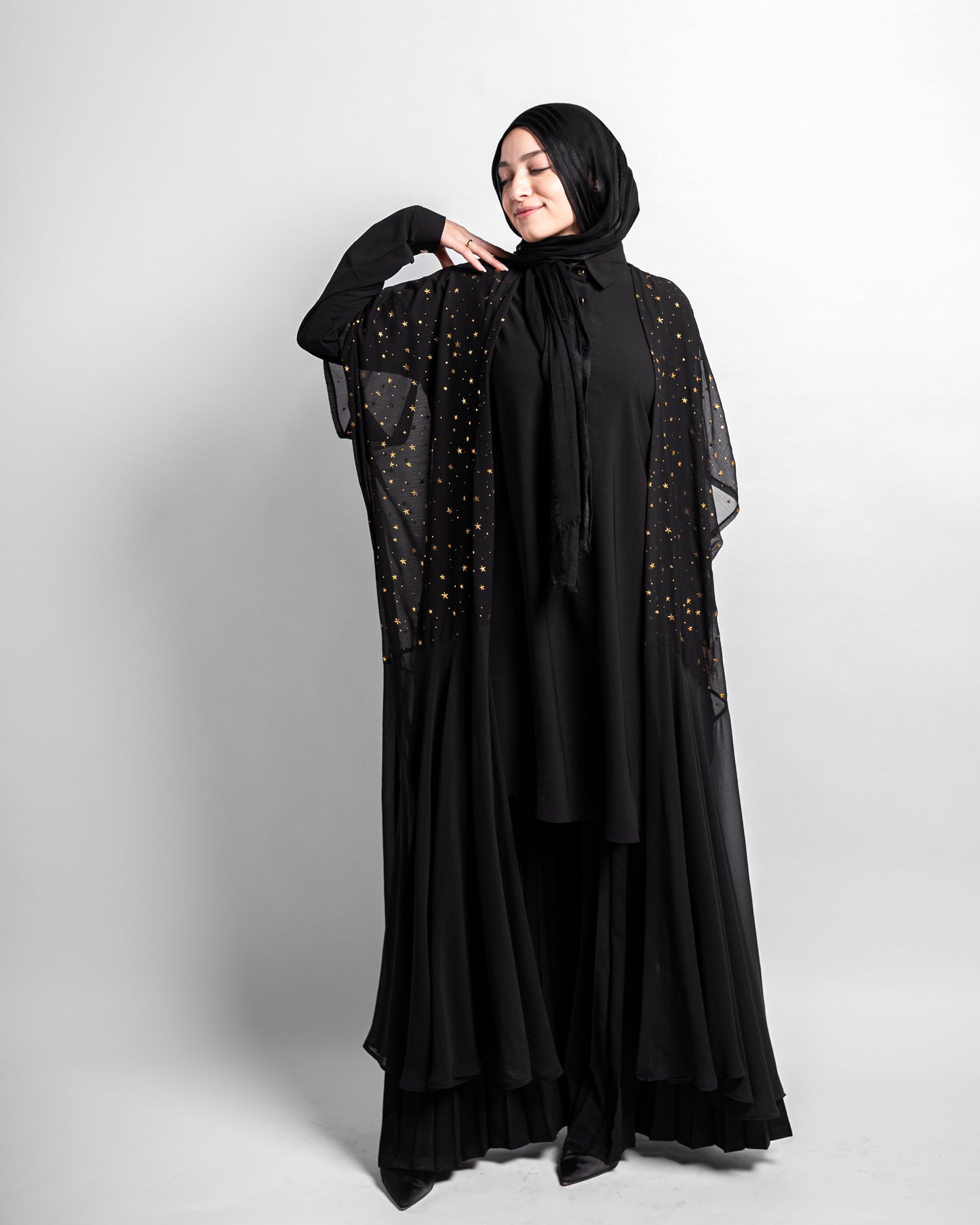 Cloche Cardigan * Stars - Black
