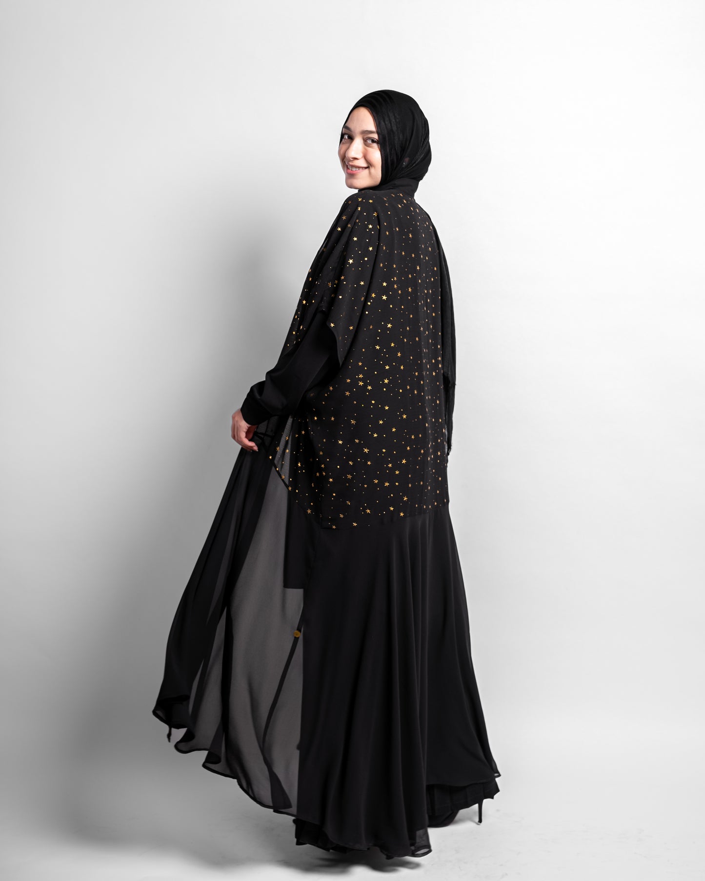 Cloche Cardigan * Stars - Black