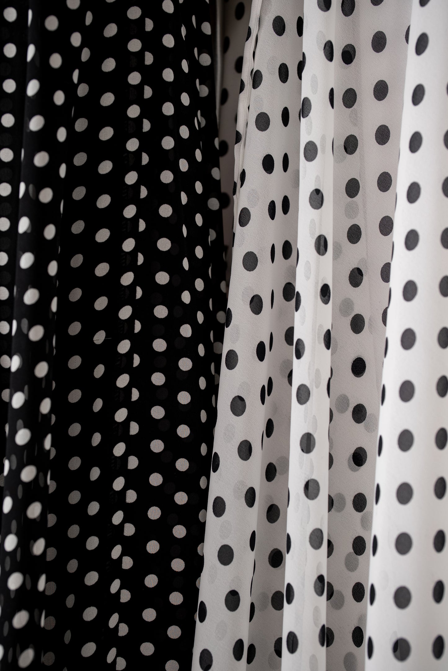 Polka Dots Belted Cloche - Black