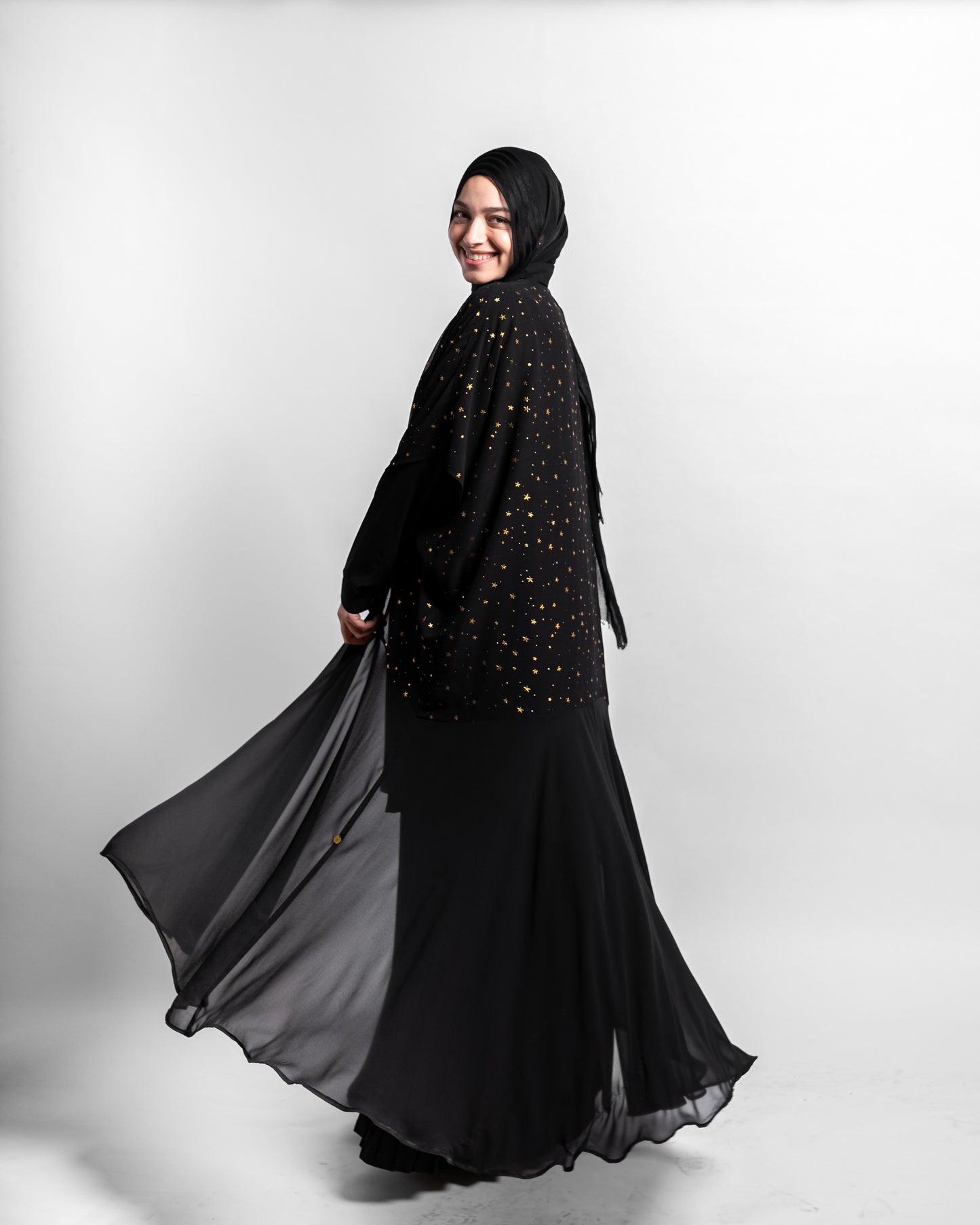Cloche Cardigan * Stars - Black