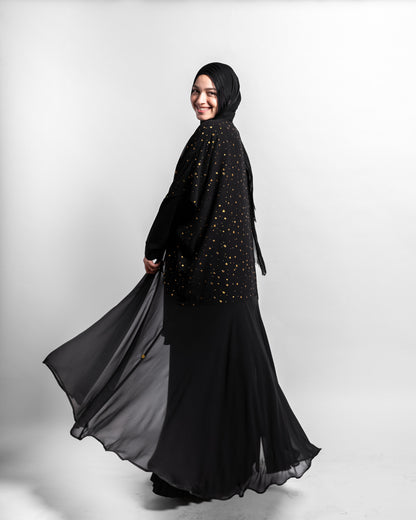 Cloche Cardigan * Stars - Black