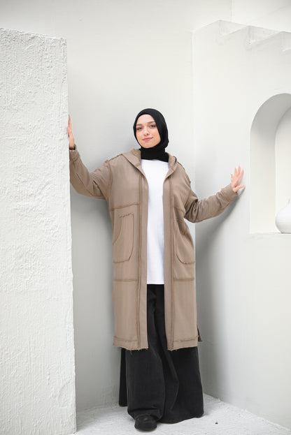 Casual Cuddle Cardigan - Beige