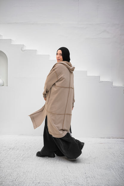 Casual Cuddle Cardigan - Beige