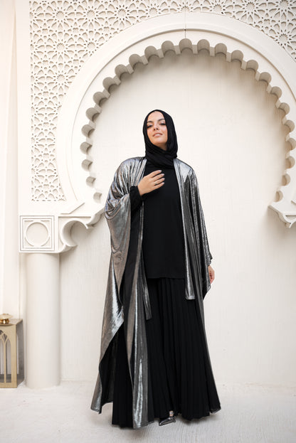 Glimmer &Glam Cape- Dark Silver