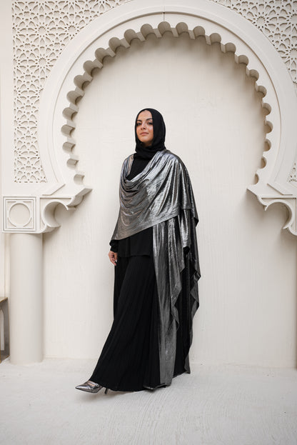 Glimmer &Glam Cape- Dark Silver