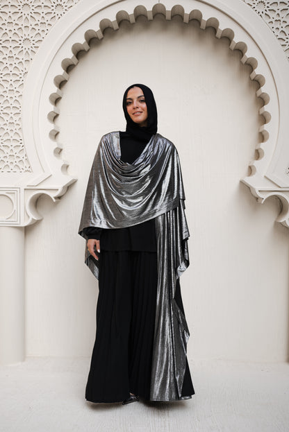 Glimmer &Glam Cape- Dark Silver