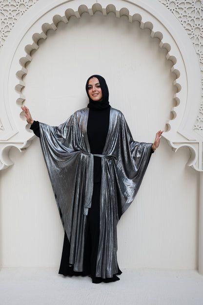 Glimmer &Glam Cape- Dark Silver