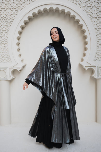 Glimmer &Glam Cape- Dark Silver