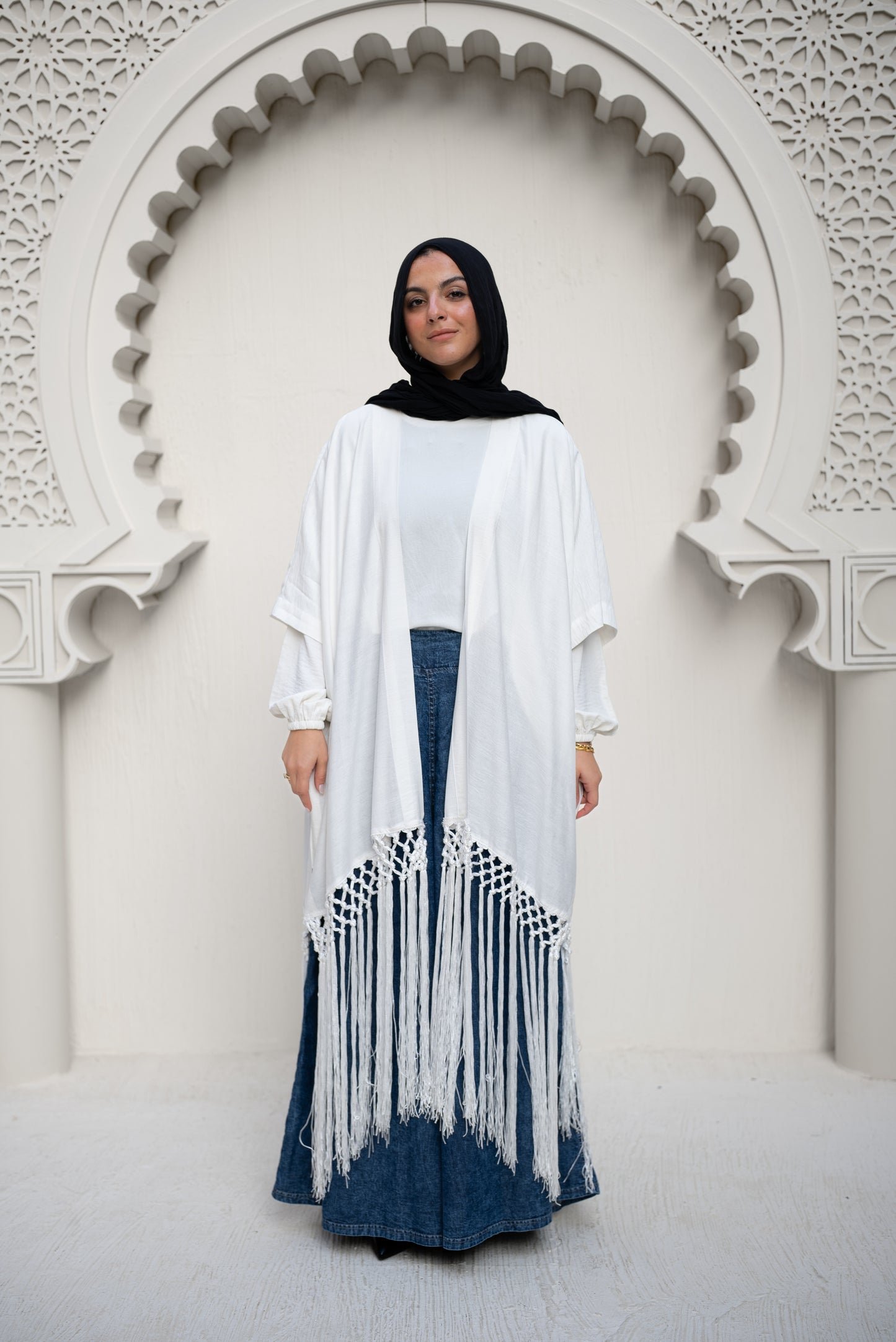 Linen Luxe Cardigan - White