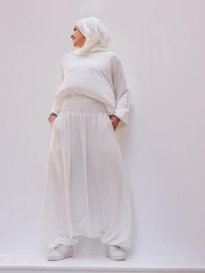 Harem Pants -White