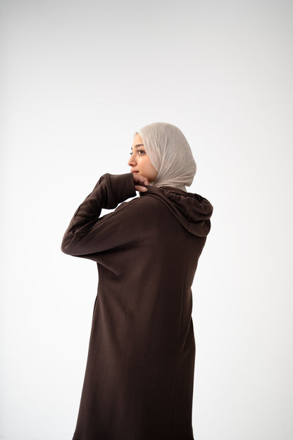 Flow & Frills Dress - Brown