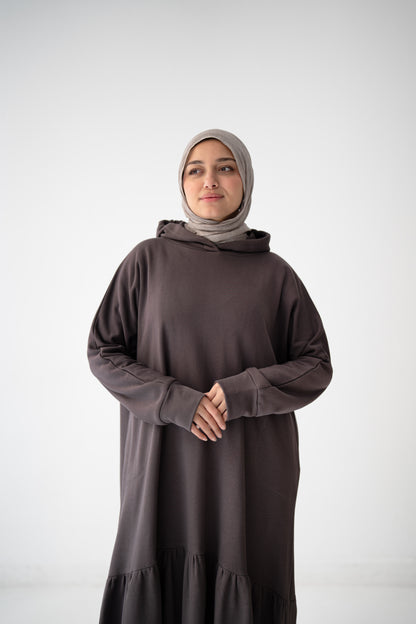 Flow & Frills Dress - Grey