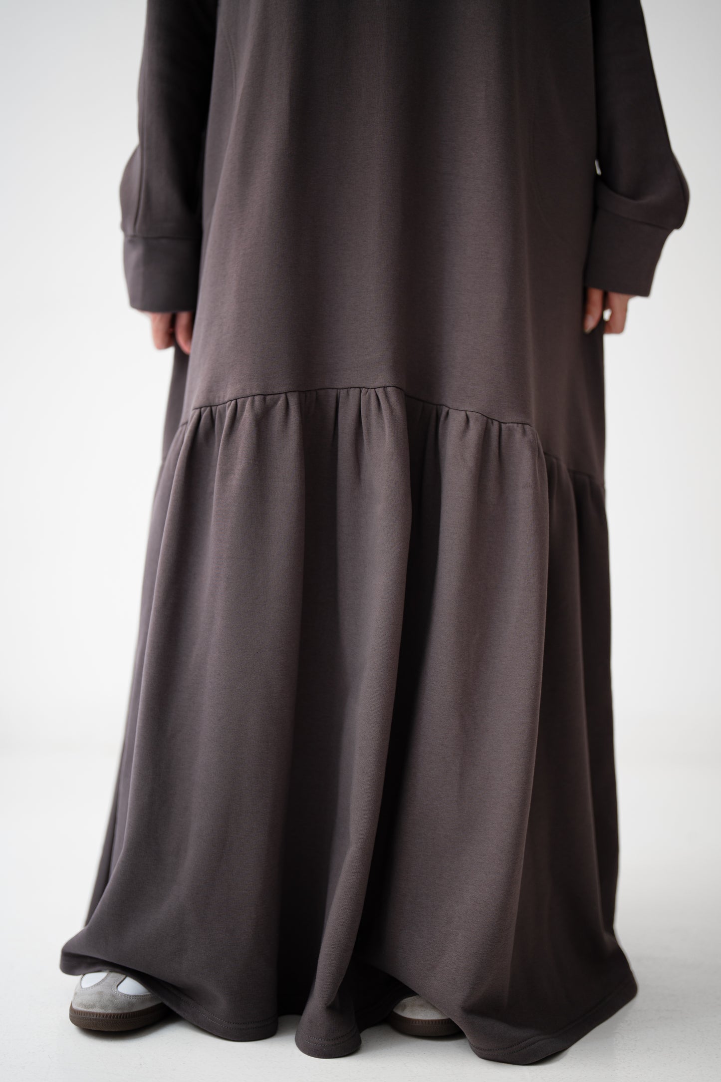 Flow & Frills Dress - Grey