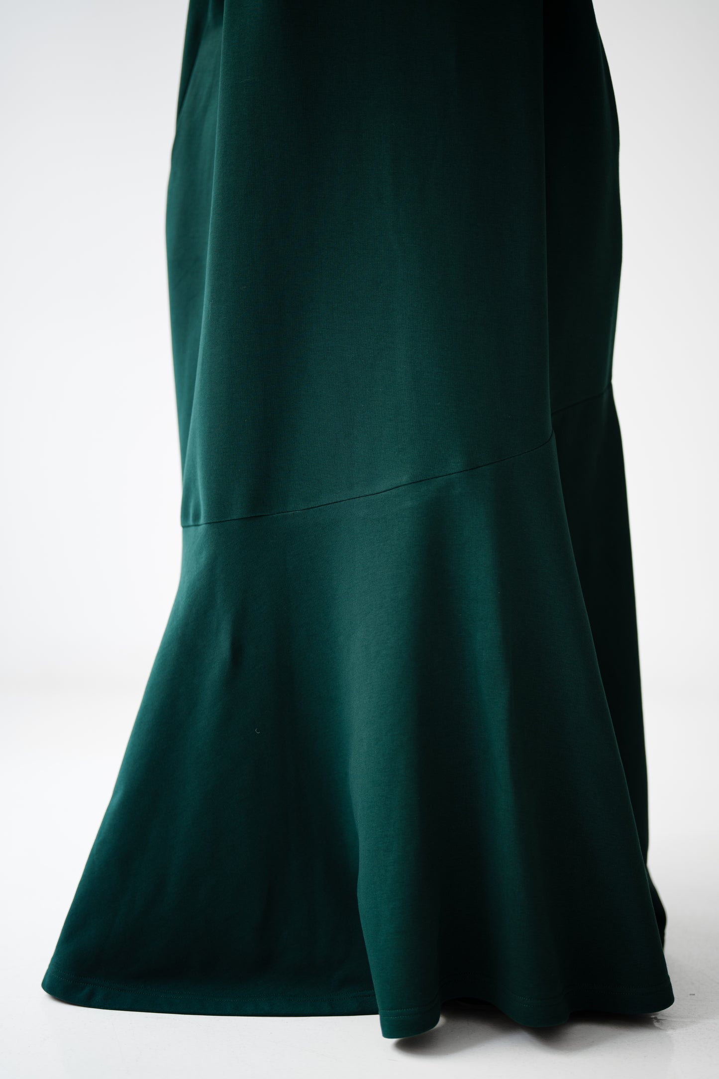 Hooded Harmony Dress - Emerald Green