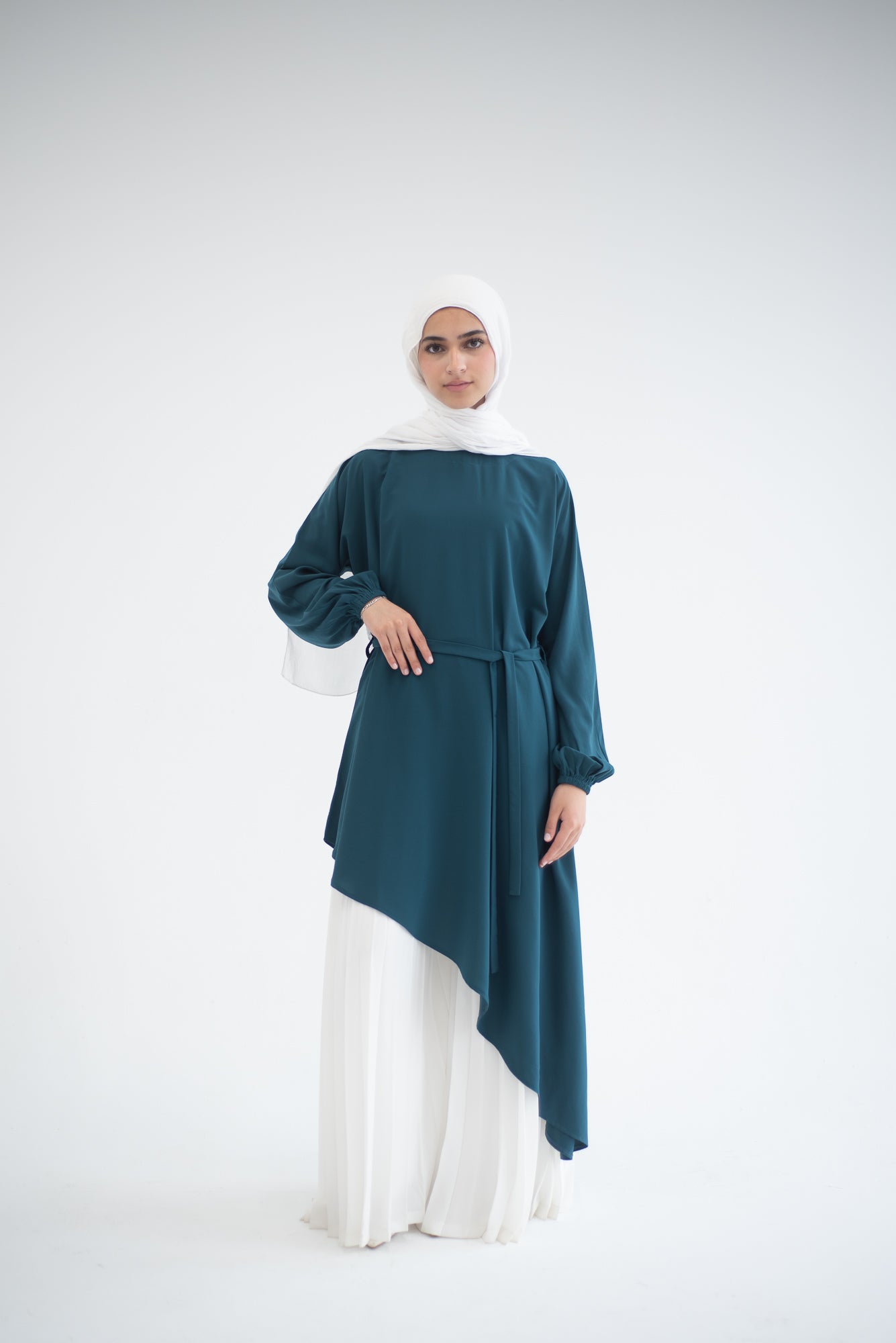 Long Asymmetric Top - Teal