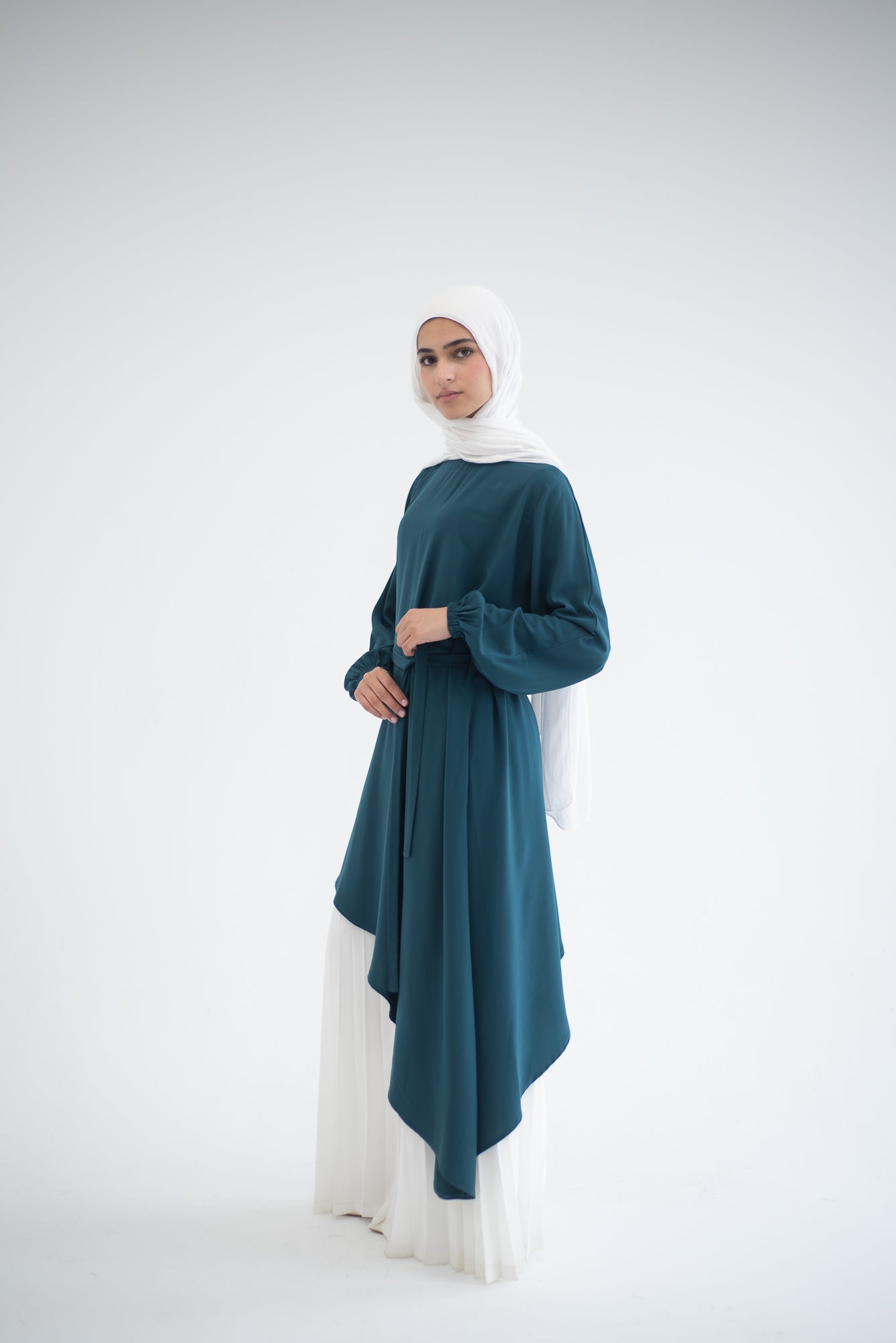 Long Asymmetric Top - Teal