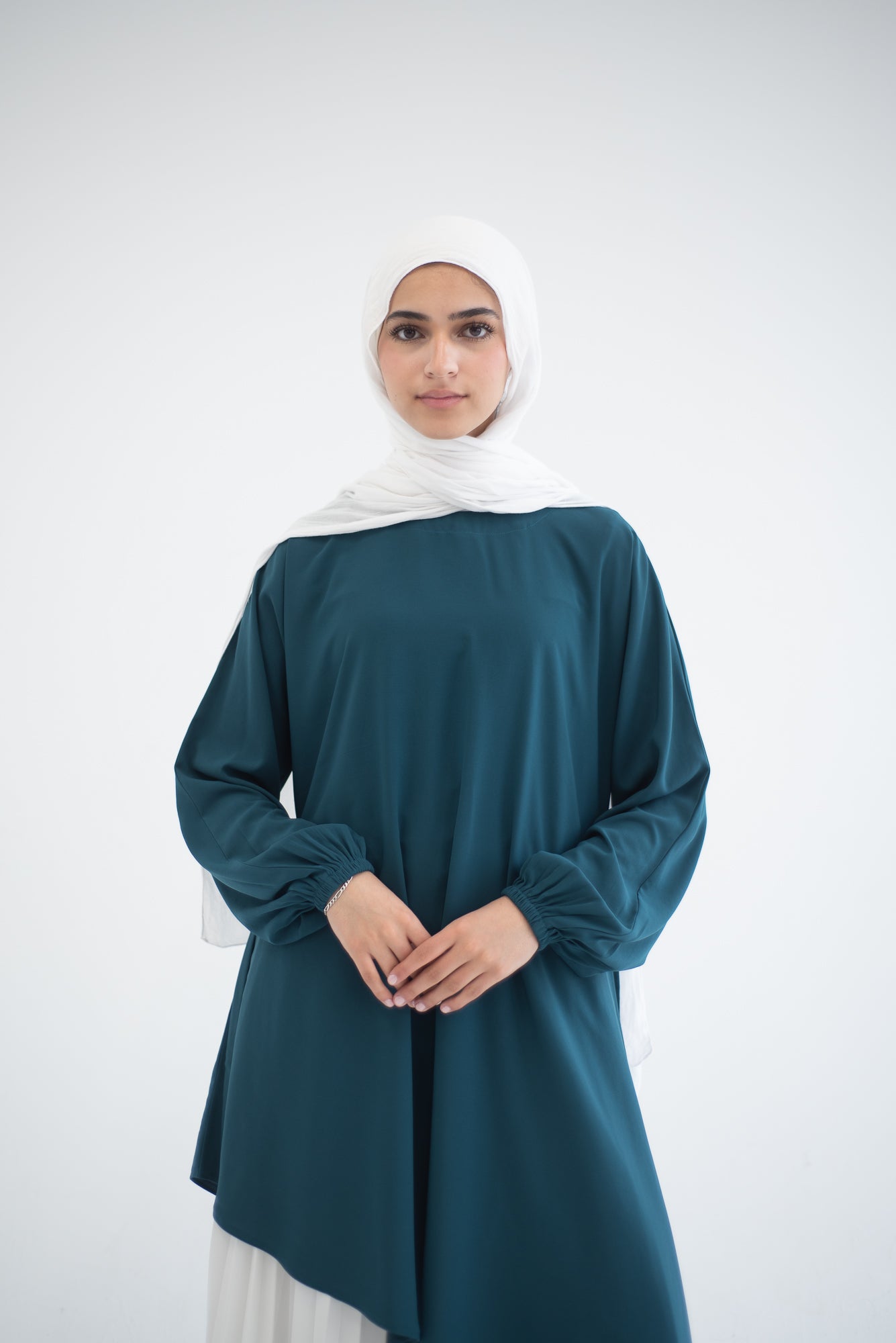 Long Asymmetric Top - Teal
