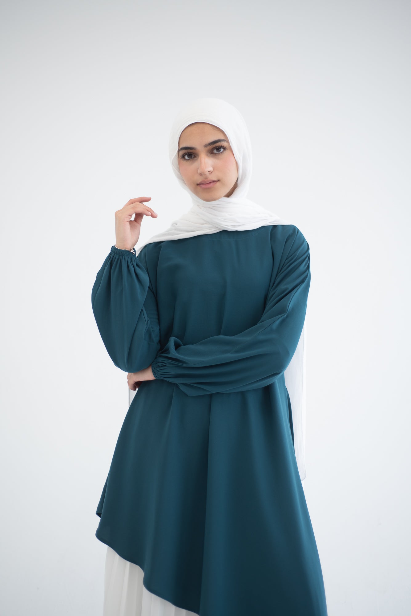 Long Asymmetric Top - Teal