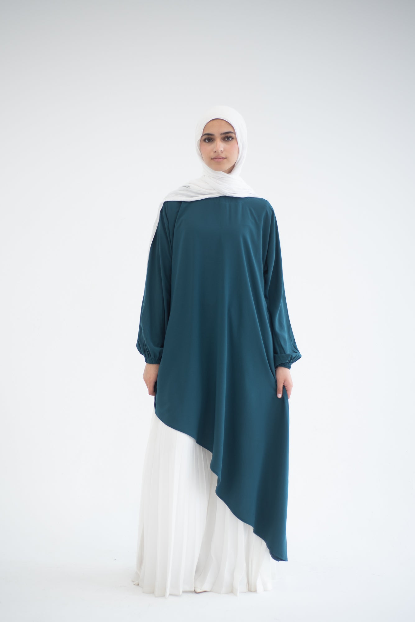 Long Asymmetric Top - Teal