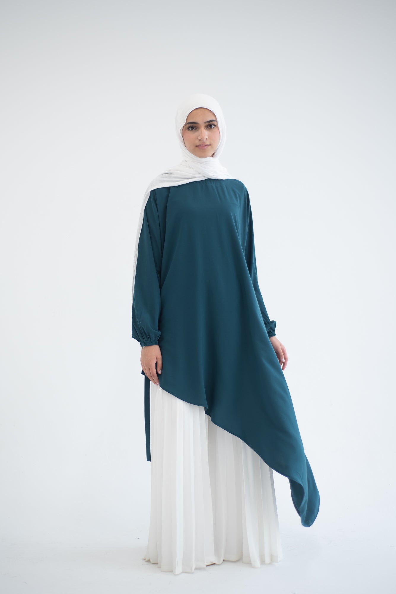 Long Asymmetric Top - Teal