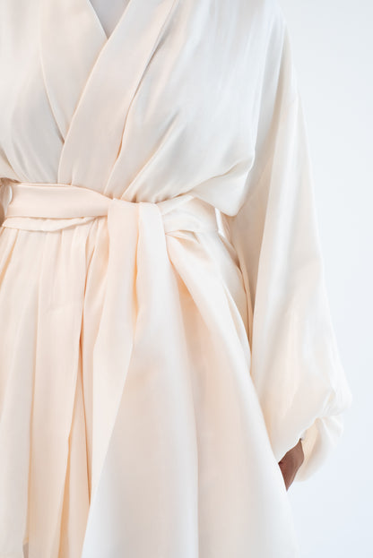 Big Bow shimmery Set - Off White