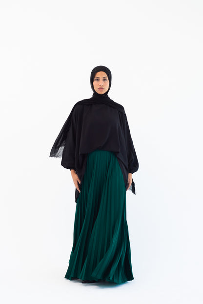 Pleated Pants - Emerald Green