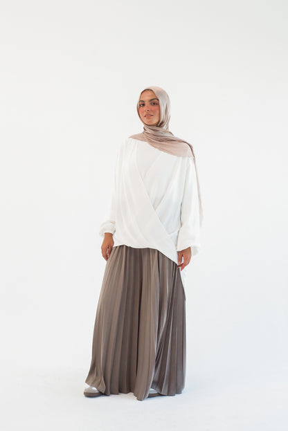 Pleated Pants - Beige