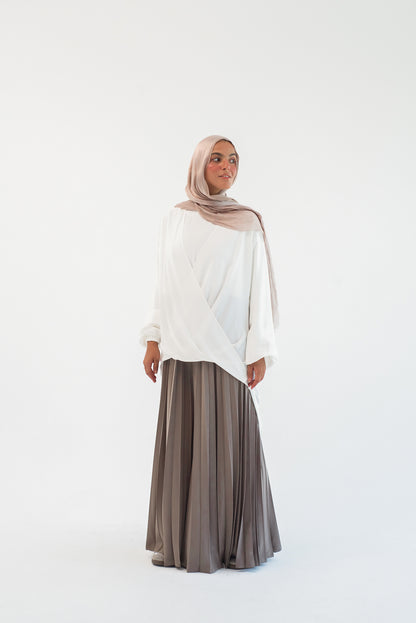 Pleated Pants - Beige