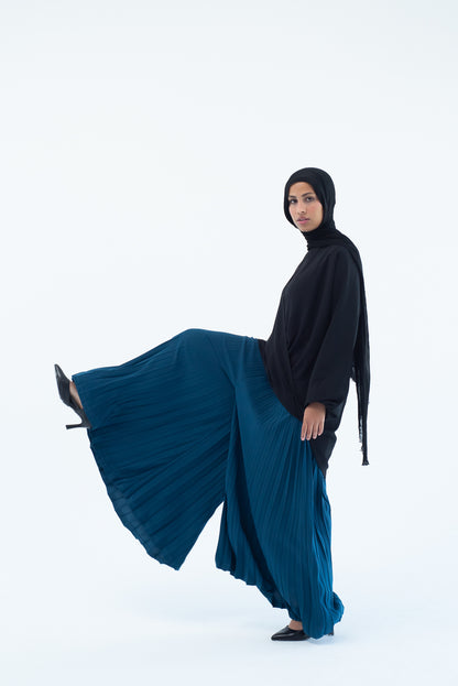 Pleated Pants - Teal