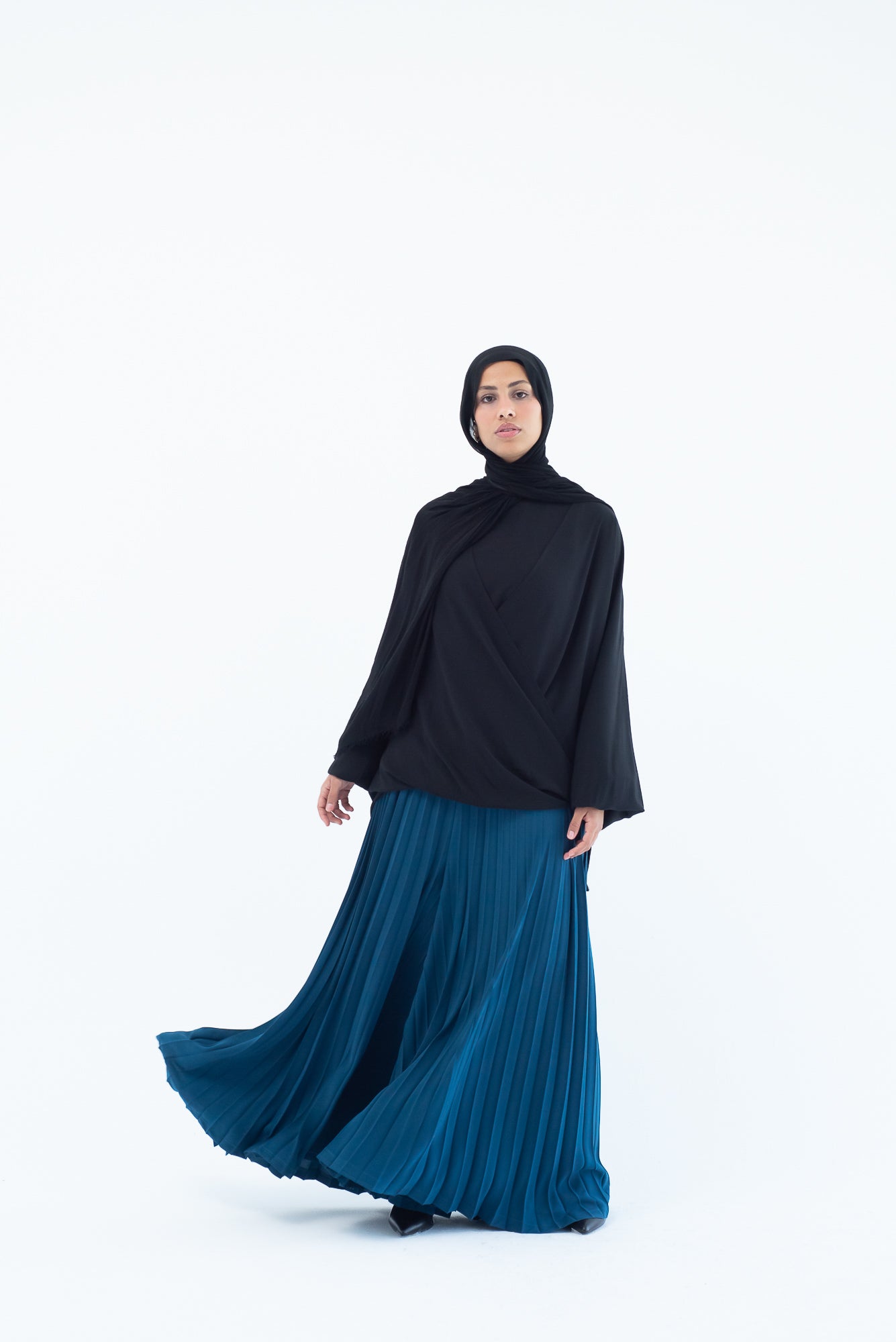 Pleated Pants - Teal