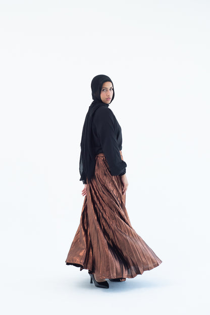 Shimmery Pleats Perfection - Copper