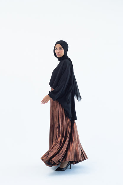 Shimmery Pleats Perfection - Copper