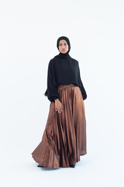 Shimmery Pleats Perfection - Copper