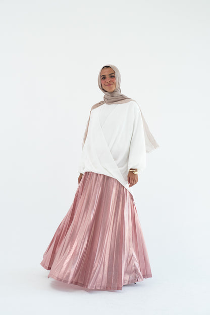 Shimmery Pleats Perfection - Blush Pink