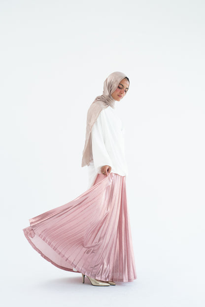 Shimmery Pleats Perfection - Blush Pink