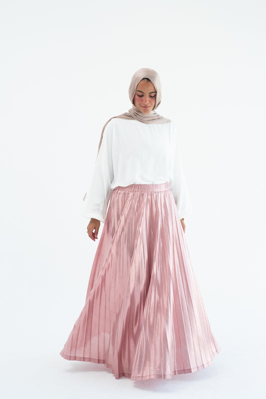 Shimmery Pleats Perfection - Blush Pink