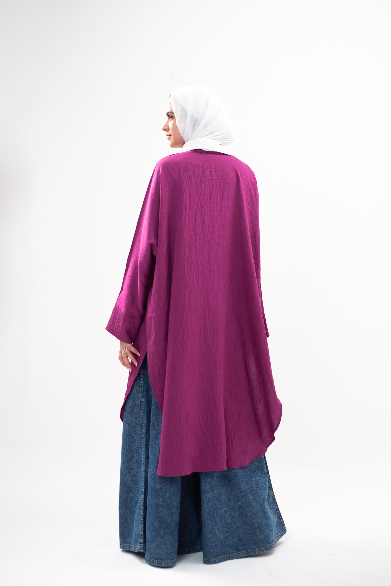 Casual Cascade - Burgundy Pink