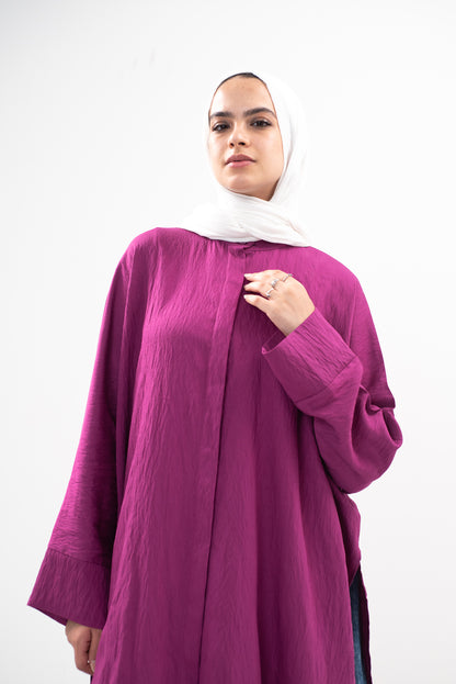 Casual Cascade - Burgundy Pink