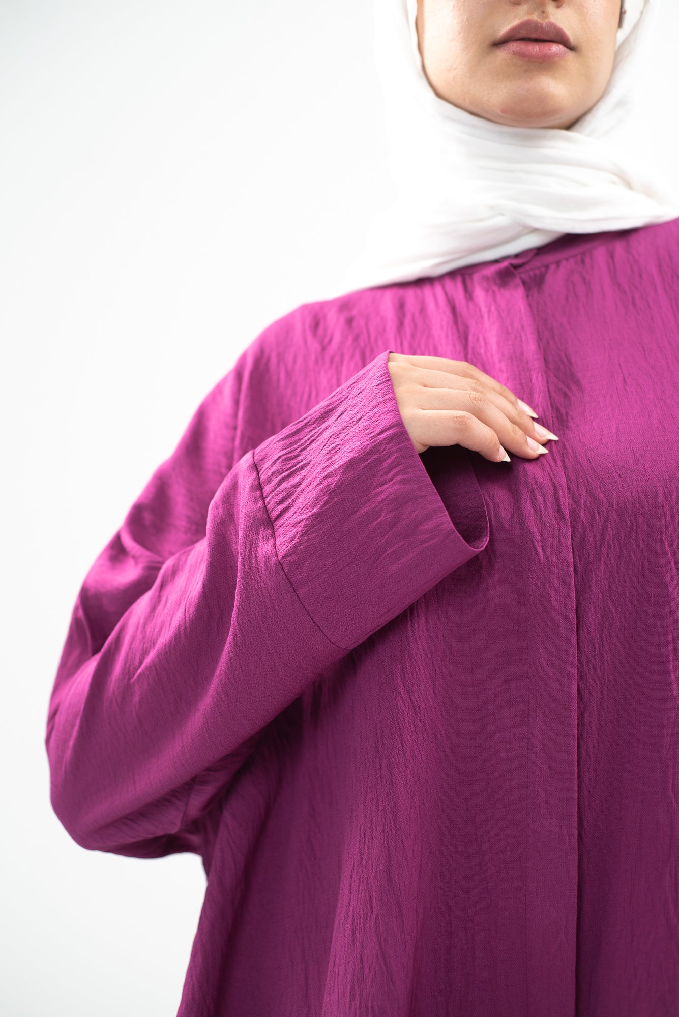 Casual Cascade - Burgundy Pink