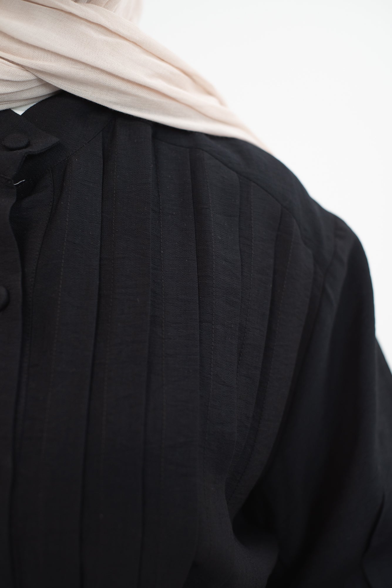 Feminine Flow linen shirt dress - Black