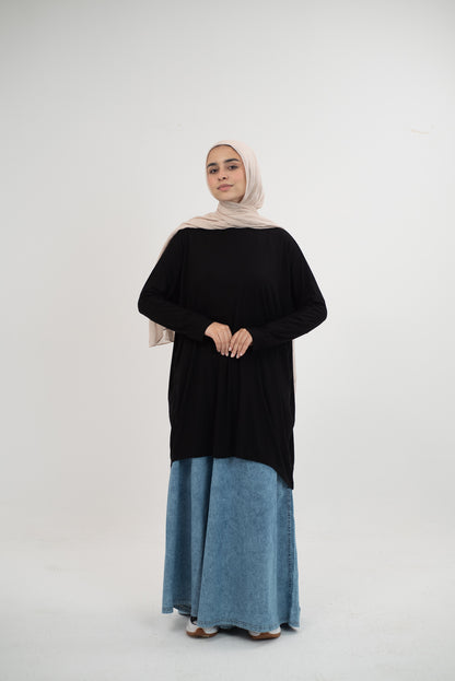Cotton Breeze Top - Black